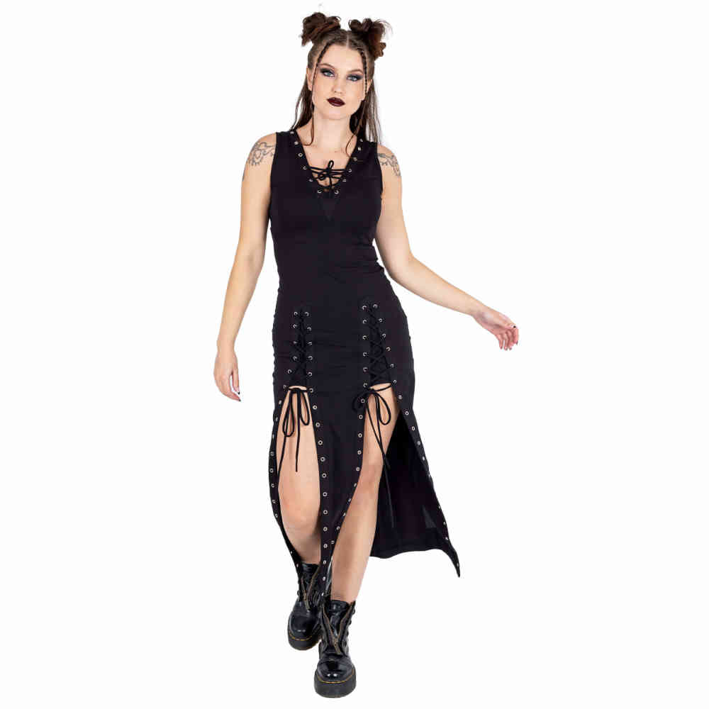 Vixxsin - Kienna Long dress - Black